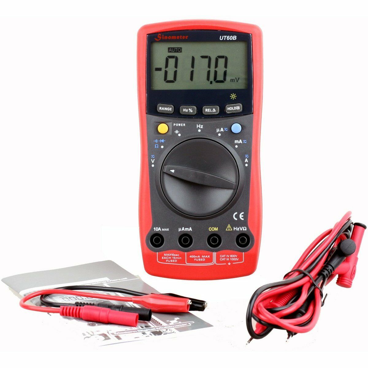 Sinometer UT39A AC DC Voltage Amp Ohm Meter Multimeter Tester